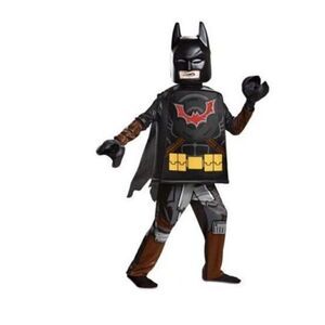 Batman Lego Movie 2 Costume Size Medium 7/8 Superhero Dress Up Halloween Child